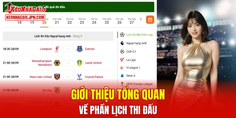 Những điều bạn nên biết về danh mục lịch thi đấu