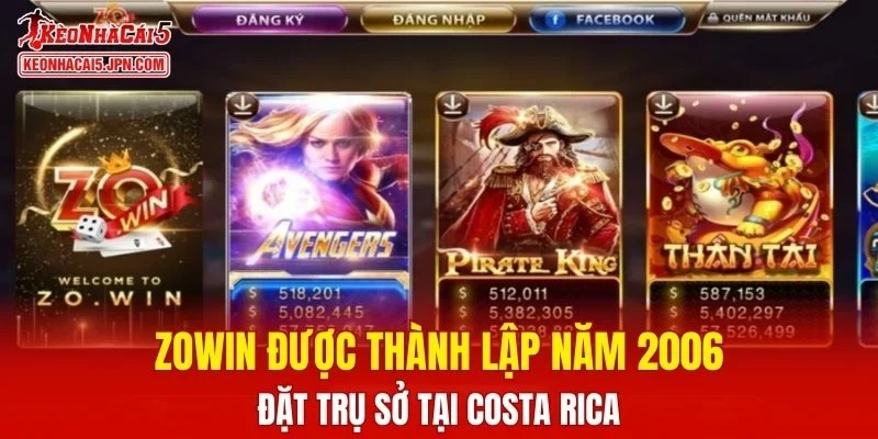ZOWIN đặt trụ sở tại Costa Rica