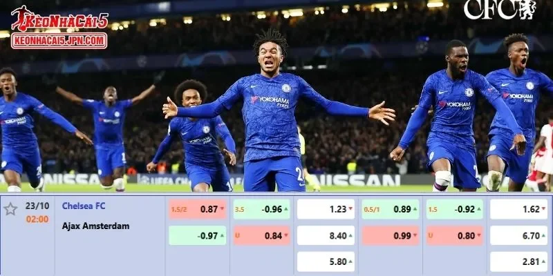 Soi kèo chi tiết nhất cho trận đấu giữa Chelsea vs Ajax