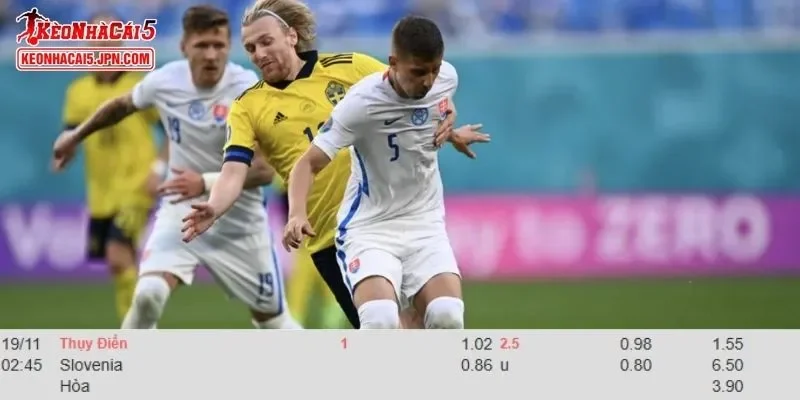 Dự đoán kèo chuẩn xác cho trận Thụy Điển vs Slovenia