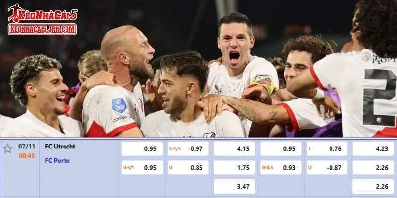 Soi kèo chi tiết nhất cho trận đấu giữa FC Utrecht Vs FC Porto