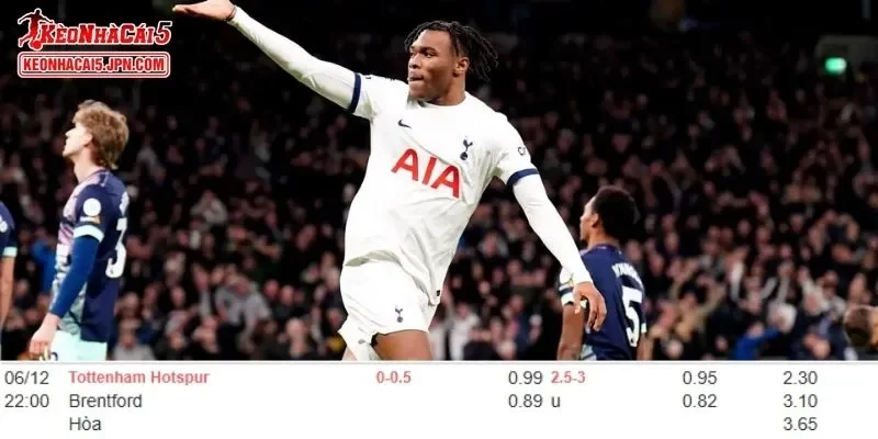 Soi kèo chi tiết nhất cho trận đấu giữa Tottenham vs Brentford