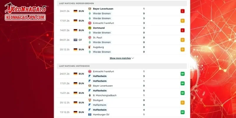 Phân tích chi tiết về diễn biến đối đầu trận Bremen vs Hoffenheim
