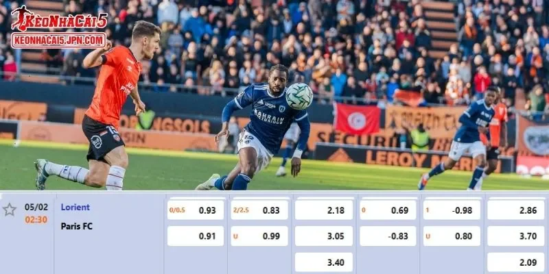 Tỷ lệ cược được phân tích tỉ mỉ cho cuộc đụng độ Lorient vs Paris FC