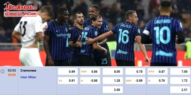 Tỷ lệ kèo được các chuyên gia phân tích chi tiết nhất cho trận Cremonese vs Inter